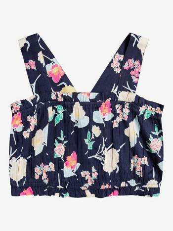 Kids' Roxy Dancing In The Wind Cropped Tops Indigo | NZ_LW9856