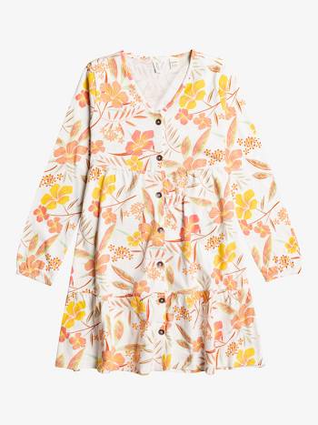 Kids' Roxy Dancing With A Stranger Dresses yelloe flower | NZ_LW4117