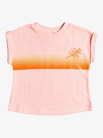 Kids' Roxy Echoes Of Love Crop Sweatshirts Coral | NZ_LW9317