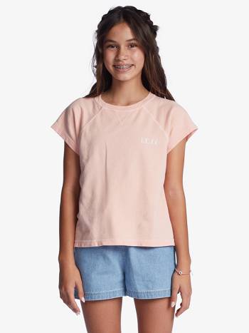 Kids' Roxy Floral Wave T-Shirt pink | NZ_LW3842