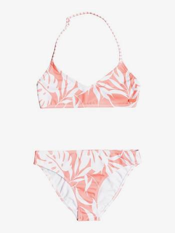 Kids' Roxy Flowers Addict Triangle Bralette Swim pink flower | NZ_LW2599