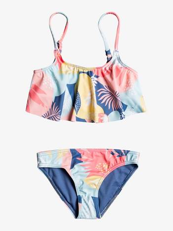 Kids' Roxy Flowery Mood Flutter Swim Coral | NZ_LW1672