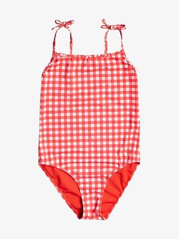 Kids' Roxy Friendly Flower Swim Red | NZ_LW9784