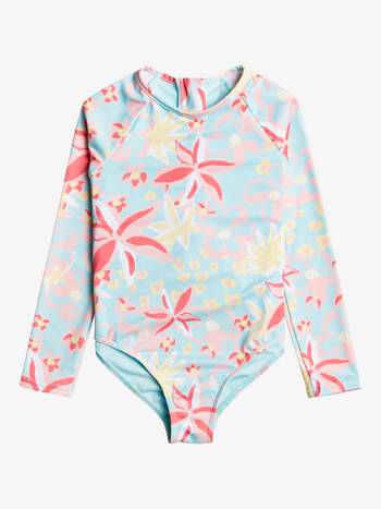 Kids' Roxy Holiday Flower Swim Blue | NZ_LW8413