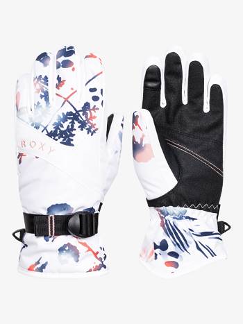 Kids' Roxy Jetty Insulated Gloves White | NZ_LW9385