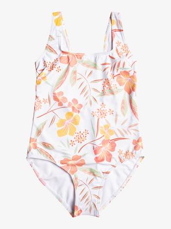 Kids' Roxy Life Enjoyers Swim White | NZ_LW7536