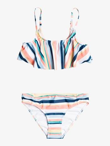 Kids' Roxy Malibu Story Flutter Swim White Orange | NZ_LW4110