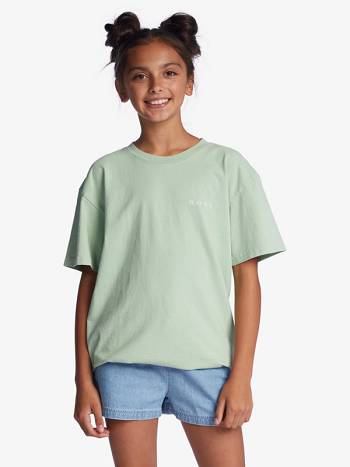 Kids' Roxy Manhattan Dance T-Shirt green | NZ_LW4550