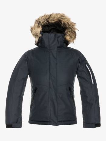 Kids' Roxy Meade Insulated Jackets Black | NZ_LW5807