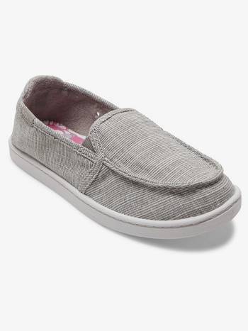 Kids' Roxy Minnow Sneakers Grey / Pink | NZ_LW9897