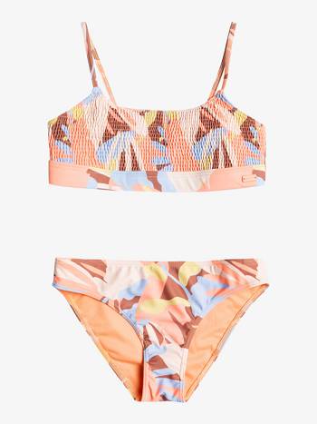 Kids' Roxy Moonlight Story Athletic Swim Brown | NZ_LW5065