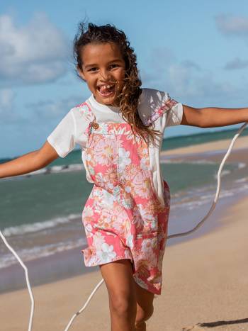 Kids' Roxy Old Town Road Rompers Rose | NZ_LW3598