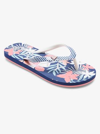 Kids' Roxy Pebbles Sandals Blue / Coral | NZ_LW1361