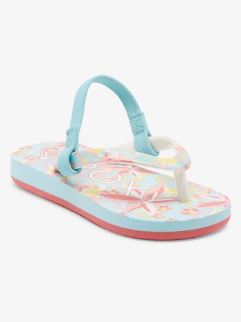 Kids' Roxy Pebbles Sandals Blue / Yellow | NZ_LW4789