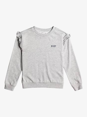 Kids' Roxy Same Mistakes Sweatshirts grey | NZ_LW3421