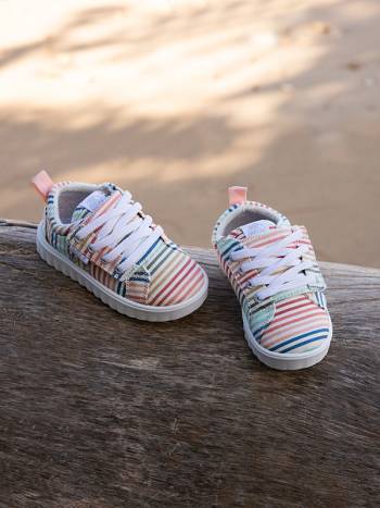 Kids' Roxy Sheilahh Sneakers White / Pink / Multicolor | NZ_LW2097