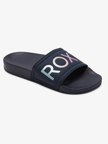 Kids' Roxy Slippy Sandals Navy | NZ_LW8300