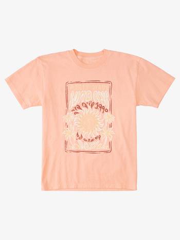 Kids' Roxy Subliminal Graphic Boyfriend T-Shirt pink | NZ_LW6873