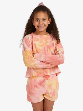 Kids' Roxy Sunshine Spirit Tops Coral | NZ_LW9426