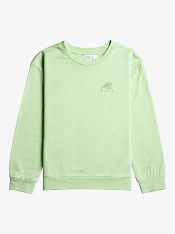 Kids' Roxy Surfing By Moonlight Sweatshirts green | NZ_LW7360