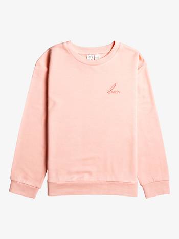 Kids' Roxy Surfing By Moonlight Sweatshirts Rose | NZ_LW9081