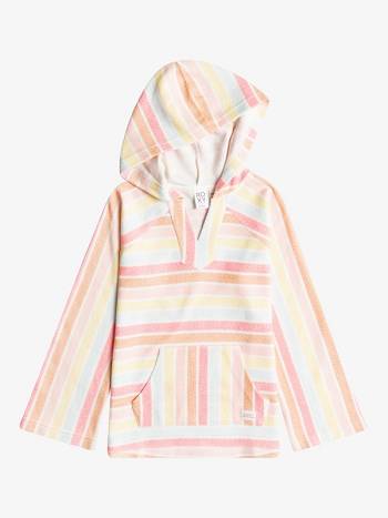 Kids' Roxy Think New Horizon Poncho Hoodies White Multicolor | NZ_LW5158