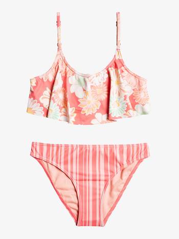 Kids' Roxy Vintage Mood Story Flutter Swim Rose | NZ_LW8682