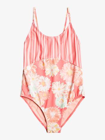 Kids' Roxy Vintage Mood Story Swim Rose | NZ_LW8676