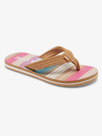 Kids' Roxy Vista Loreto Sandals Brown | NZ_LW4932