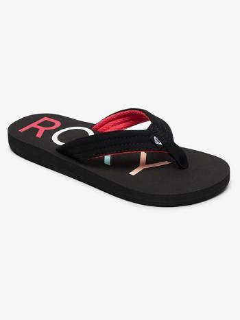 Kids' Roxy Vista Sandals Black | NZ_LW7932