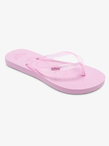 Kids' Roxy Viva Sparkle Sandals purple | NZ_LW2560