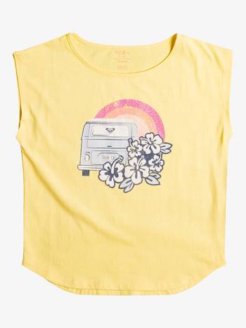 Kids' Roxy Walk Away Muscle Tops yellow | NZ_LW9758