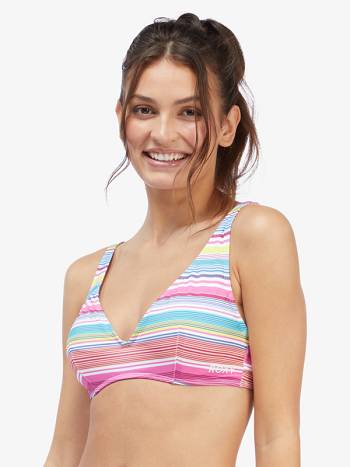 Women's Roxy Active Underwired Bikini Tops Multicolor Stripes | NZ_LW6226