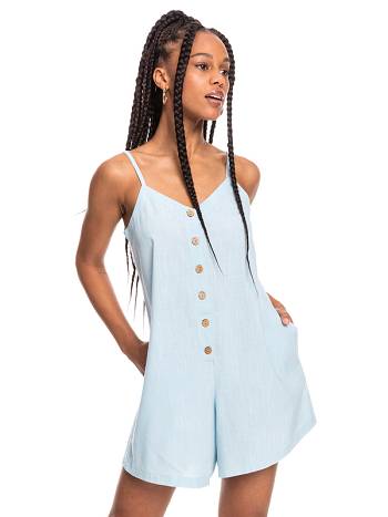 Women's Roxy Afterglow Lights Rompers Blue | NZ_LW3251