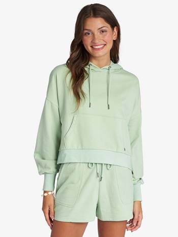 Women's Roxy Afternoon Hike Hoodies green | NZ_LW4876