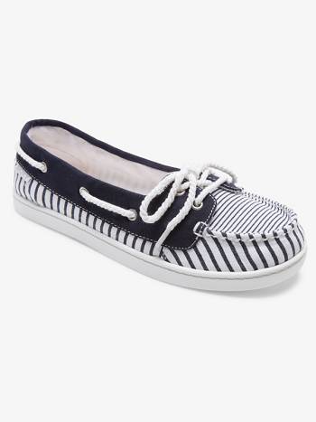 Women's Roxy Ahoy Sneakers Black / White | NZ_LW4429