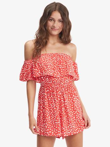 Women's Roxy Another Day Printed Rompers Red | NZ_LW4859