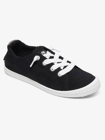 Women's Roxy Bayshore Sneakers Black / Dark Grey | NZ_LW3971