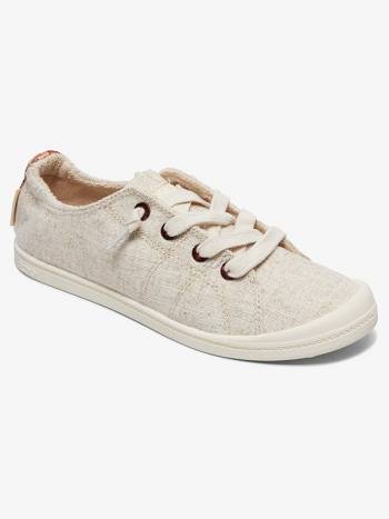 Women's Roxy Bayshore Sneakers Brown / Gold | NZ_LW6089