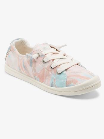 Women's Roxy Bayshore Sneakers Green / Pink | NZ_LW8148