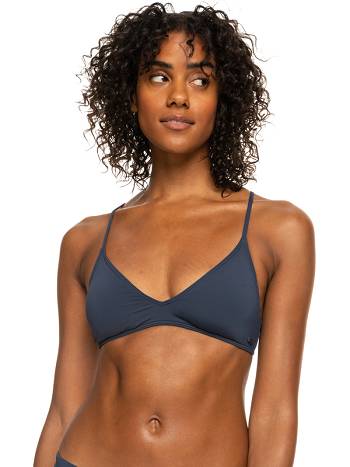 Women's Roxy Beach Classics Athletic Bikini Tops Indigo | NZ_LW7128