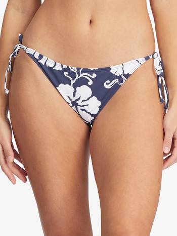 Women's Roxy Beach Classics Bikini Tie Side Bikinis Indigo flower | NZ_LW1753