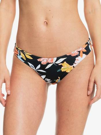 Women's Roxy Beach Classics Cheeky Bikinis Dark Grey flower | NZ_LW4770