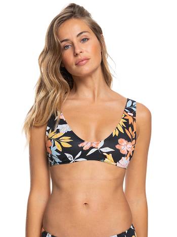 Women's Roxy Beach Classics Elongated Triangle Bikini Tops Dark Grey | NZ_LW1851