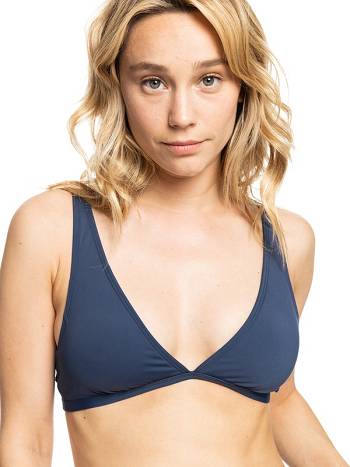 Women's Roxy Beach Classics Elongated Triangle Solid Bikini Tops Indigo | NZ_LW5919