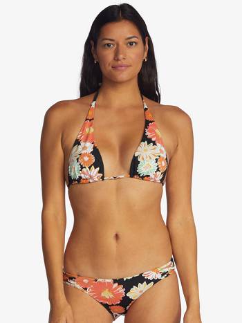 Women's Roxy Beach Classics Elongated Triangle Bikini Tops Dark Grey | NZ_LW8609