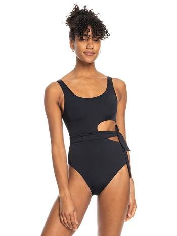 Women's Roxy Beach Classics One Pieces Dark Grey | NZ_LW1396