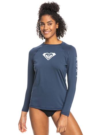 Women's Roxy Beach Classics Rashguards Indigo | NZ_LW4698