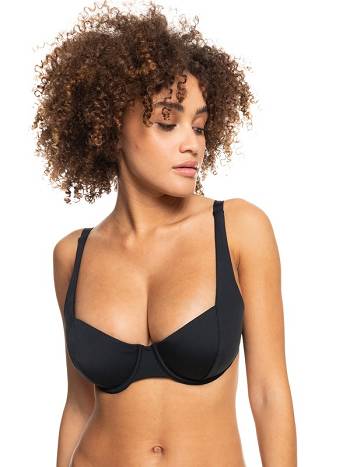 Women's Roxy Beach Classics Underwire Essentials Dark Grey | NZ_LW8068