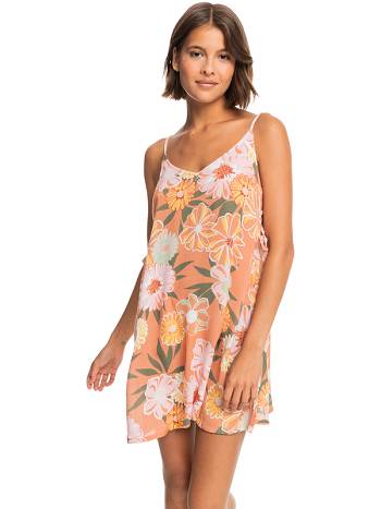 Women's Roxy Beachy Vibes Beach Cover Ups Brown | NZ_LW8692